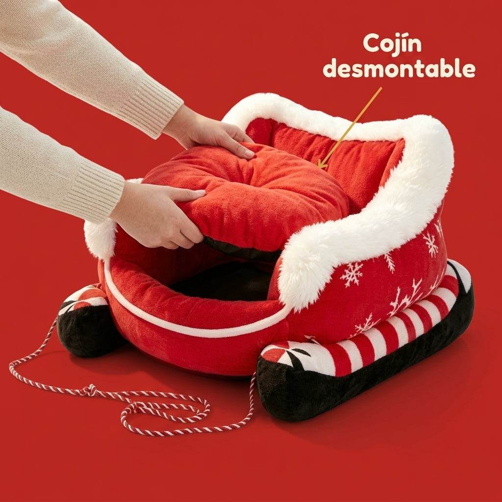 Cojín desmontable de la cama trineo